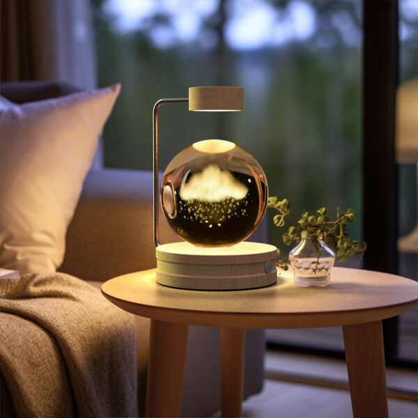 Crystal Ball Cosmic Dinosaur Indoor Night Light USB Power Warm Bedside Light Birthday Gift Night Lamp - Image 10