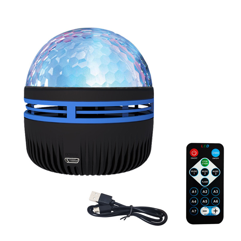 LED Star Galaxy Projector Lamp Spotlight Colorful Rotating Magic Ball Bedroom Atmosphere Lamp Bar KTV Disco Party Stage Light - Image 6
