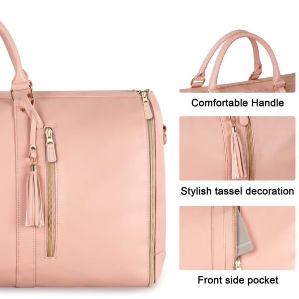 Large Capacity Travel Duffle Bag Women's Handbag Folding Suit Bag Waterproof Clothes Totes - Image 8