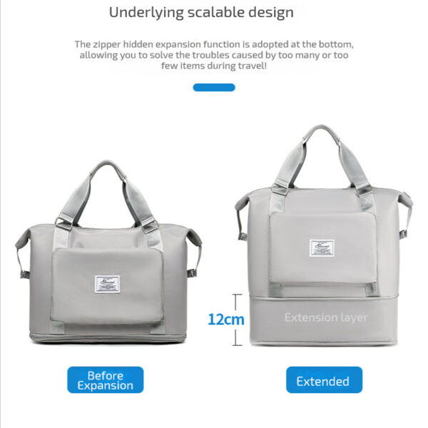 Folding Travel Bags For Backpack Handbag Sholder Bag Gym Fitness Weekender Overnight Women - Image 6
