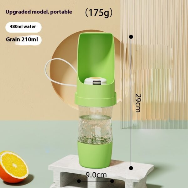 2 In 1 Travel Cat Water Bottle Pet Water Dispenser Feeder Drinking Feeder Cat Outing Water Feeder Pets Outdoor Portable Cup Pet Products - Image 2