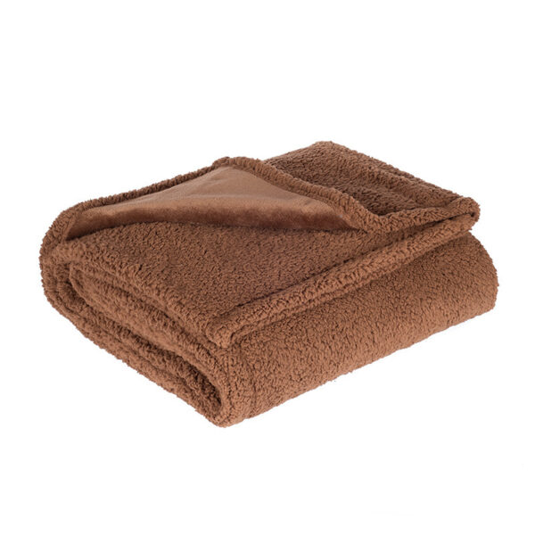 Flannel Cotton Wool Sherpa Thick Pet Blanket Cat Kennel - Image 5