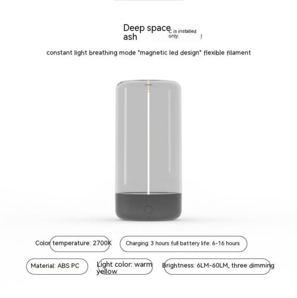 New LED Camping Light Type-c Rechargeable Portable Night Light With High Transparency And Anti Drop Creative Atmosphere Light - Image 7