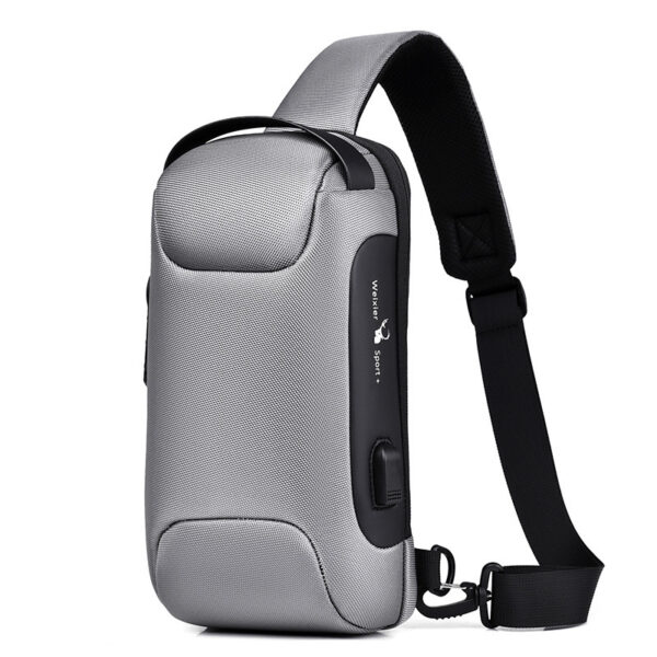 Waterproof USB Anti-theft Bag Men Oxford Crossbody Shoulder Bag Sling Multifunction Short Travel Messenger Chest Pack - Image 5