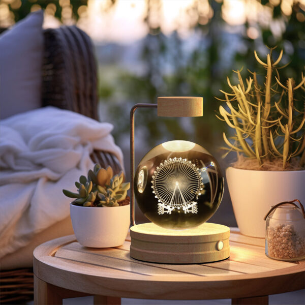Crystal Ball Cosmic Dinosaur Indoor Night Light USB Power Warm Bedside Light Birthday Gift Night Lamp - Image 5