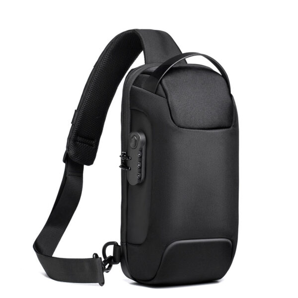 Waterproof USB Anti-theft Bag Men Oxford Crossbody Shoulder Bag Sling Multifunction Short Travel Messenger Chest Pack - Image 3