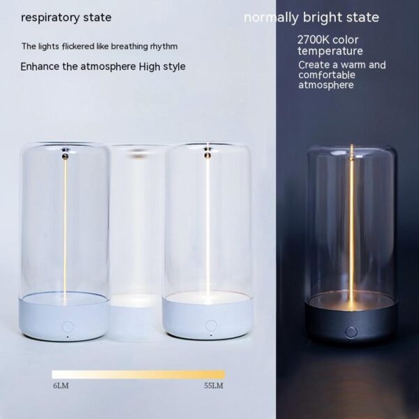 New LED Camping Light Type-c Rechargeable Portable Night Light With High Transparency And Anti Drop Creative Atmosphere Light - Image 6