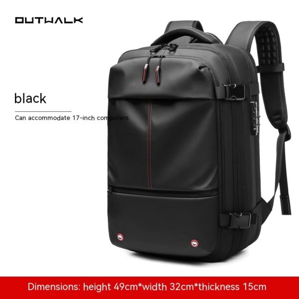 Travel Backpack Men's Business Multifunction Computer Bag Vacuum Compression Large-capacity Backpack - Image 4