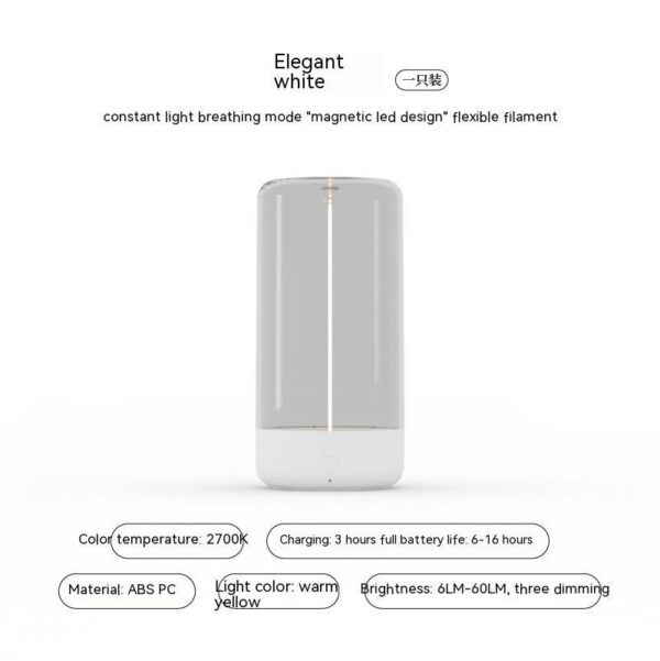 New LED Camping Light Type-c Rechargeable Portable Night Light With High Transparency And Anti Drop Creative Atmosphere Light - Image 3