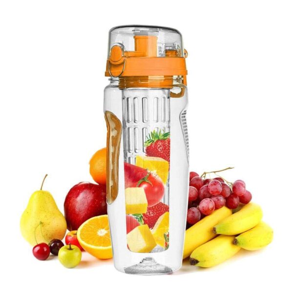 32Oz Fruit Infusing Infuser Water Bottle Water Fruit Bottle BPA Free Plastic Sport Fruit Infuser Water Bottles With Infuser Juice Shaker Drink Bottle Of Water - Image 9