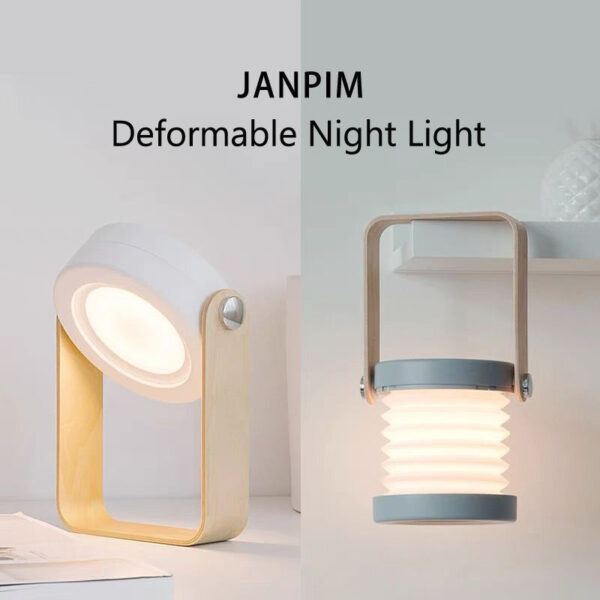 Foldable Touch Dimmable Reading LED Night Light Portable Lantern Lamp USB Rechargeable For Home Decor - Image 4