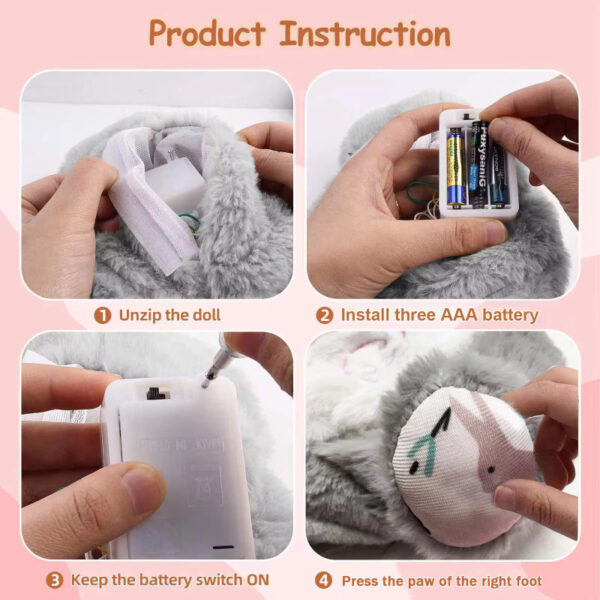 Breathing Rabbit Soothing Sensory Plush Toy With Relieve Anxiety Bunny Comforter Breathes For Newborn Conciliate Baby - Image 5