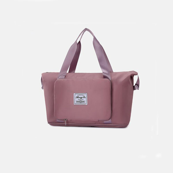 Foldable Storage Travel Bag Waterproof Large Capacity Gym Fitness Bag Weekender Overnight For Women - Image 2